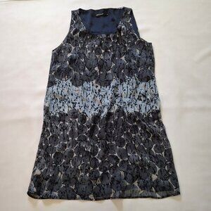 SoyaConcept Sheer Crinkle Chiffon Overlay Dress Plus Size 14 Sleeveless Lined